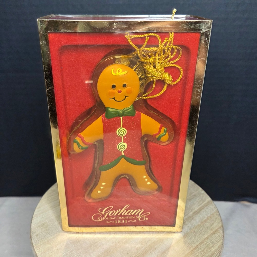 Gorham Gingerbread Man Ornament Holiday Tradition Christmas Tree Decor‎